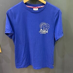 Scotch & Soda Cobalt Blue Logo Tee